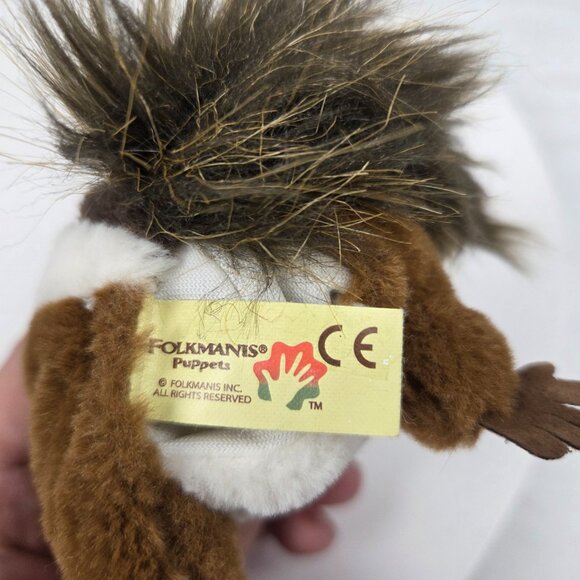 FOLKMANIS Mini Chipmunk Plush Finger Puppet Woodlands Forest Animal 4" - Picture 5 of 5